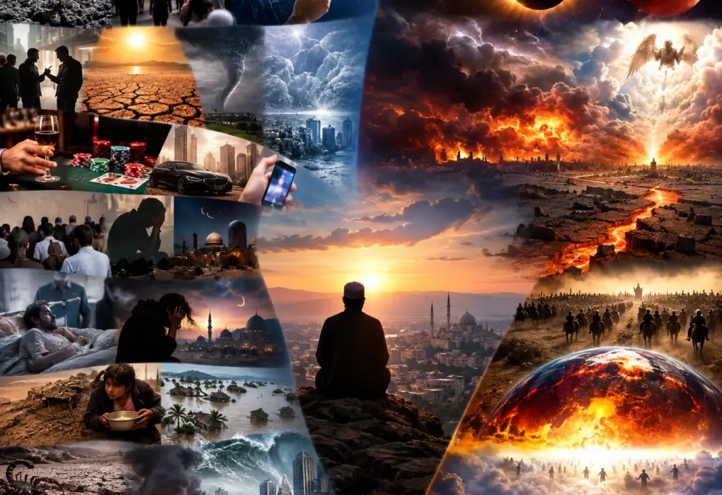 Les signes de la fin des temps en islam : famine, inondations, guerre, feu et fin du monde